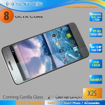 5.0 Inch HD Screen 1280*720p Mtk6592 Octal Core 16g Android Smartphone (X2)